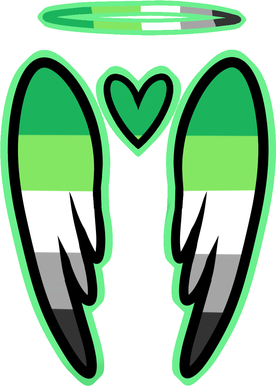 *sick Guitar Riff* Sexuality Angel Wing Designs Check - Pride Flag Angel Wings Clipart (1218x1376), Png Download