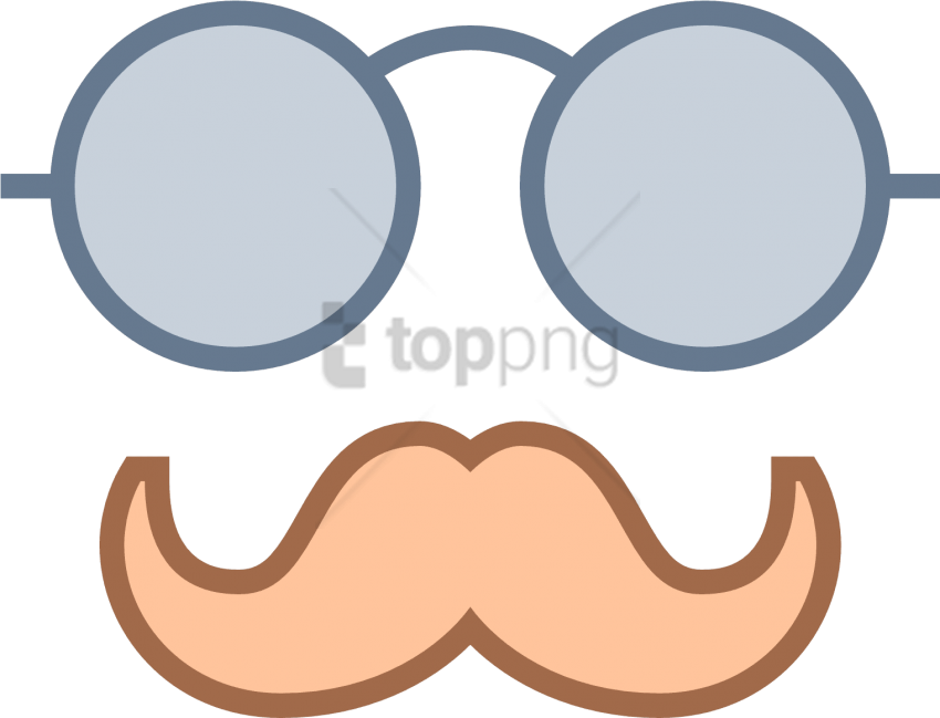 Free Png Login As User Icon - Handlebar Moustache Icon Clipart (850x649), Png Download