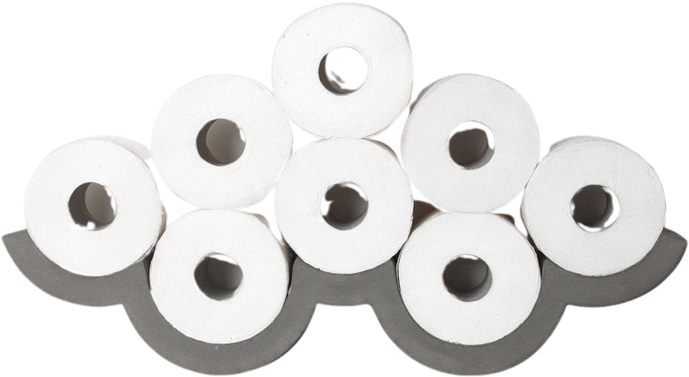 Cloud Toilet Paper Holder - Toilet Roll Holder Clipart (1024x576), Png Download