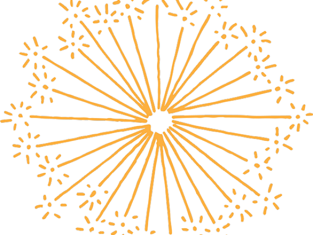 Drawn Fireworks Hand Drawn - Circle Clipart (640x480), Png Download