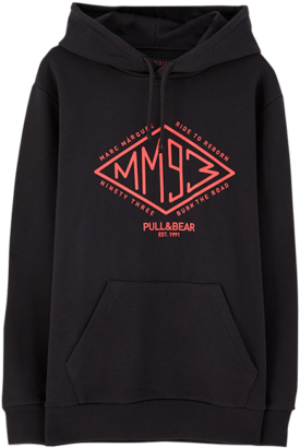 Back Hoodies / Marc Márquez Black - Hoodie Clipart (565x565), Png Download