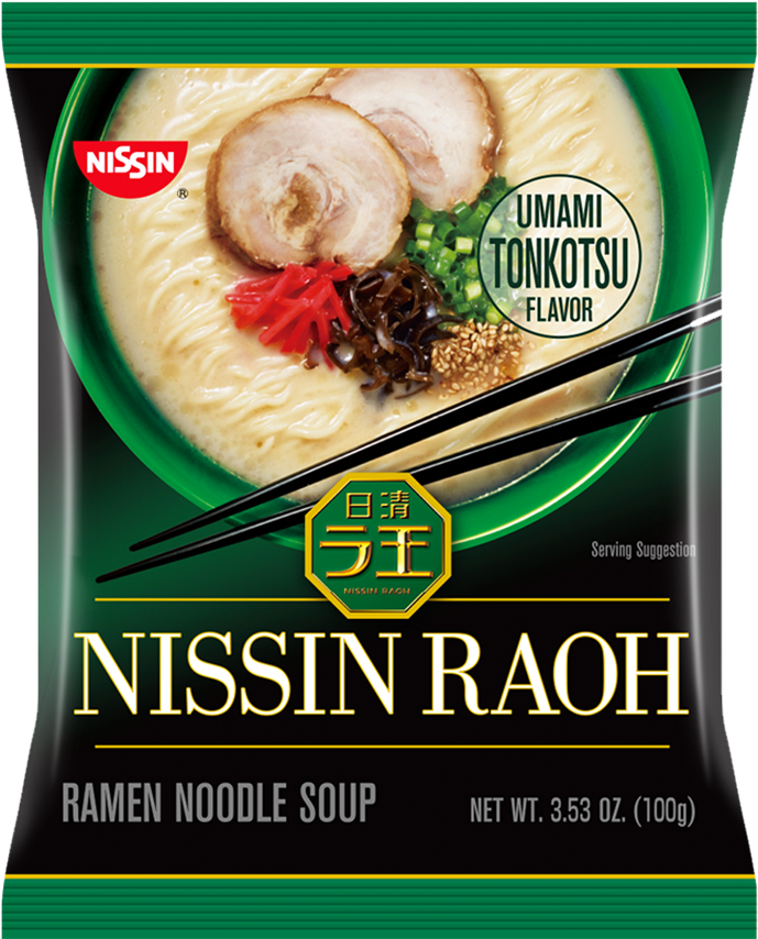 Nissin Raoh Umami Tonkotsu Flavor - Nissin Raoh Instant Noodles Clipart (1230x853), Png Download