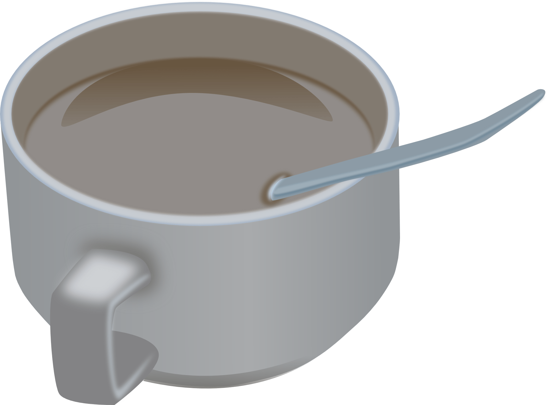 Coffee & Coffee Cup - Spoon In A Cup Clipart - Png Download (1920x1421), Png Download