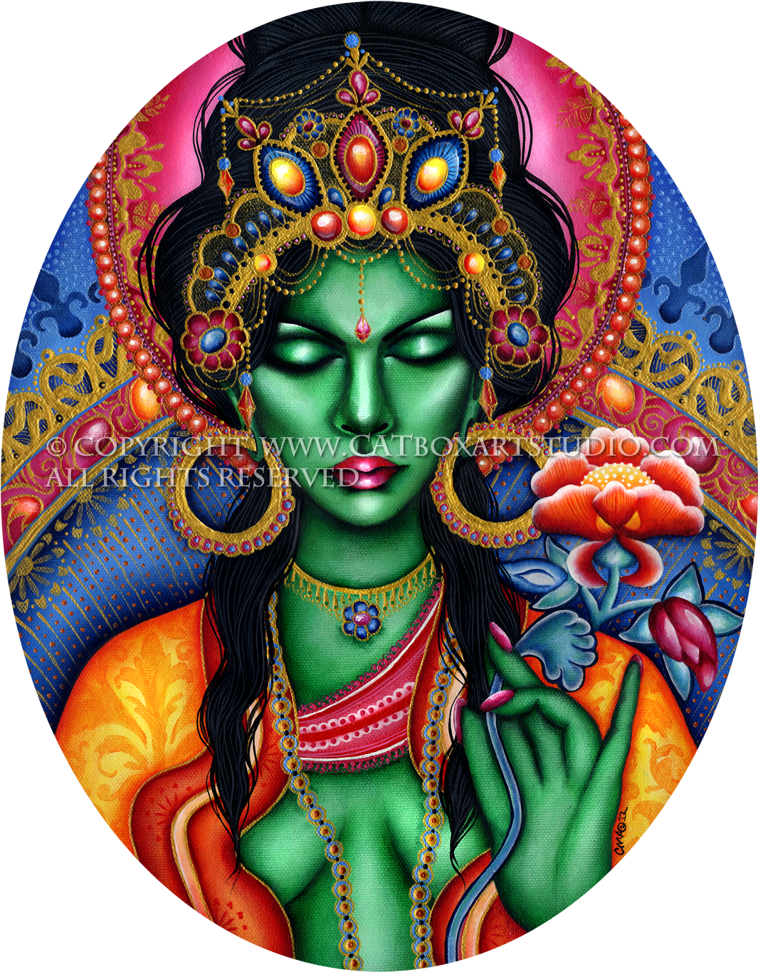 Green Tara - Visual Arts Clipart (1100x1400), Png Download