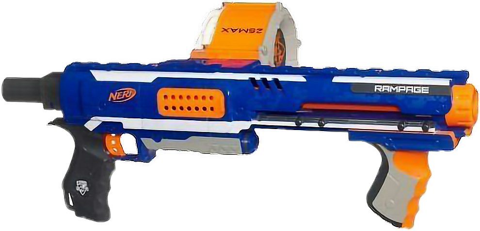 #freetoedit #nerf #gun #nerfgun #nerfguns #rapage #rifle - Rampage Nerf Gun Clipart (990x476), Png Download