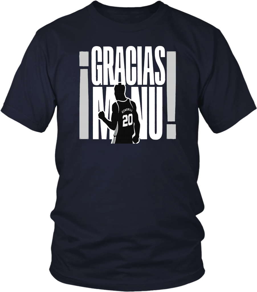 Gracias Manu T-shirt Manu Ginobili - Black Lives Matter At School Shirts Clipart (1024x1024), Png Download