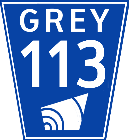 Grey Road 113 Sign Clipart (540x586), Png Download