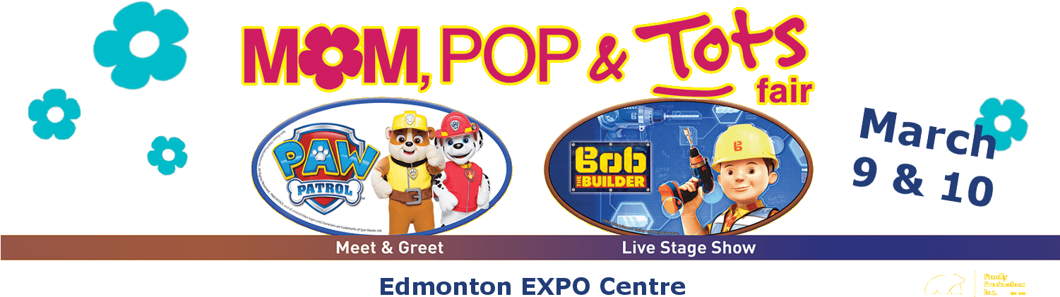 Mom, Pop & Tots Fair 2019, The Funnest Place For The - Mom Pop And Tot Fair Edmonton Clipart (1500x500), Png Download