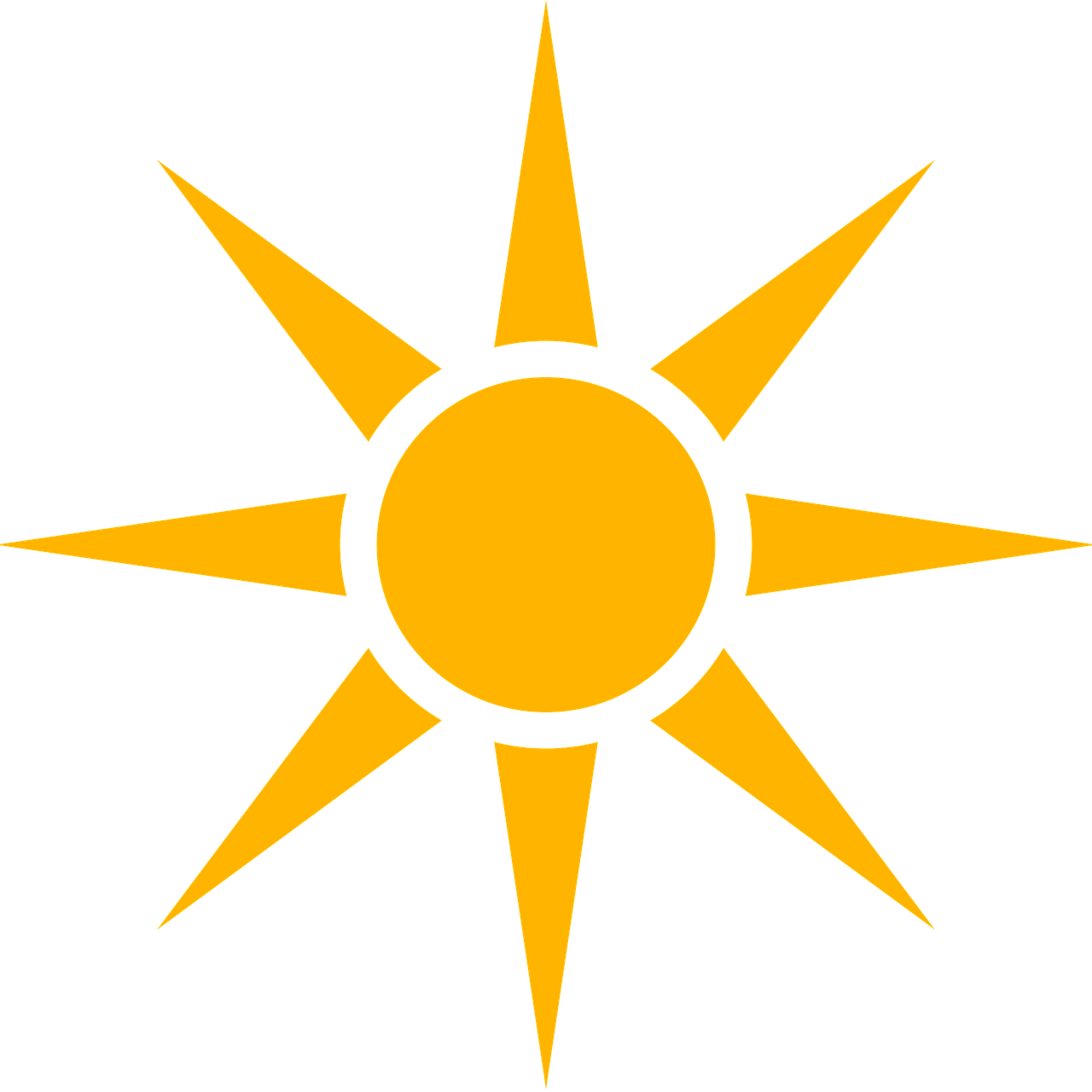 Sun Icon Weather Hot Seem Png Image - Cute Drawing Of A Sun Clipart (1280x1280), Png Download