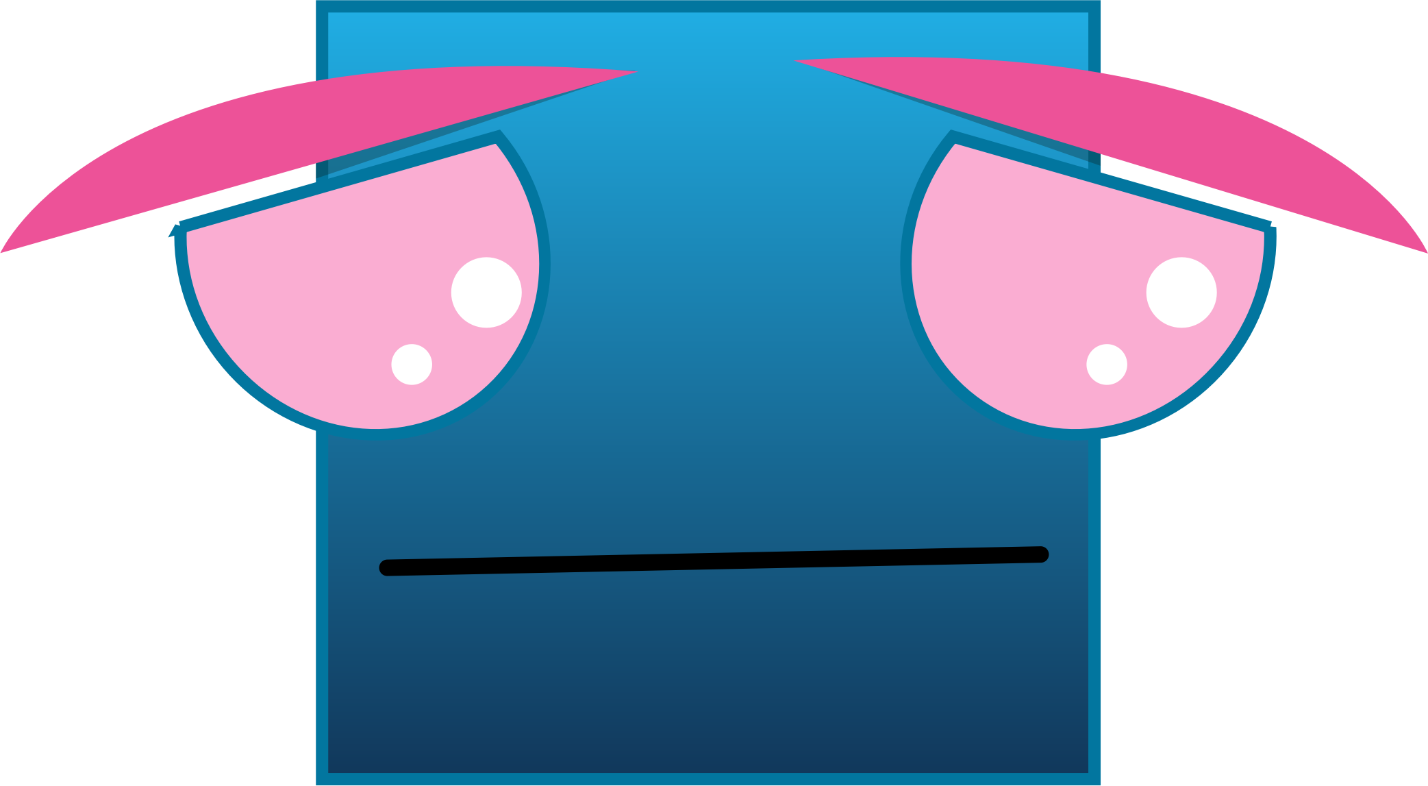 Olho Azul / Blue Eye - Clip Art - Png Download (2085x1147), Png Download