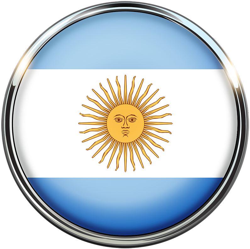 Argentina Flag Circle Nation Png Image - Bandera De Argentina En Circulo Clipart (1280x1280), Png Download