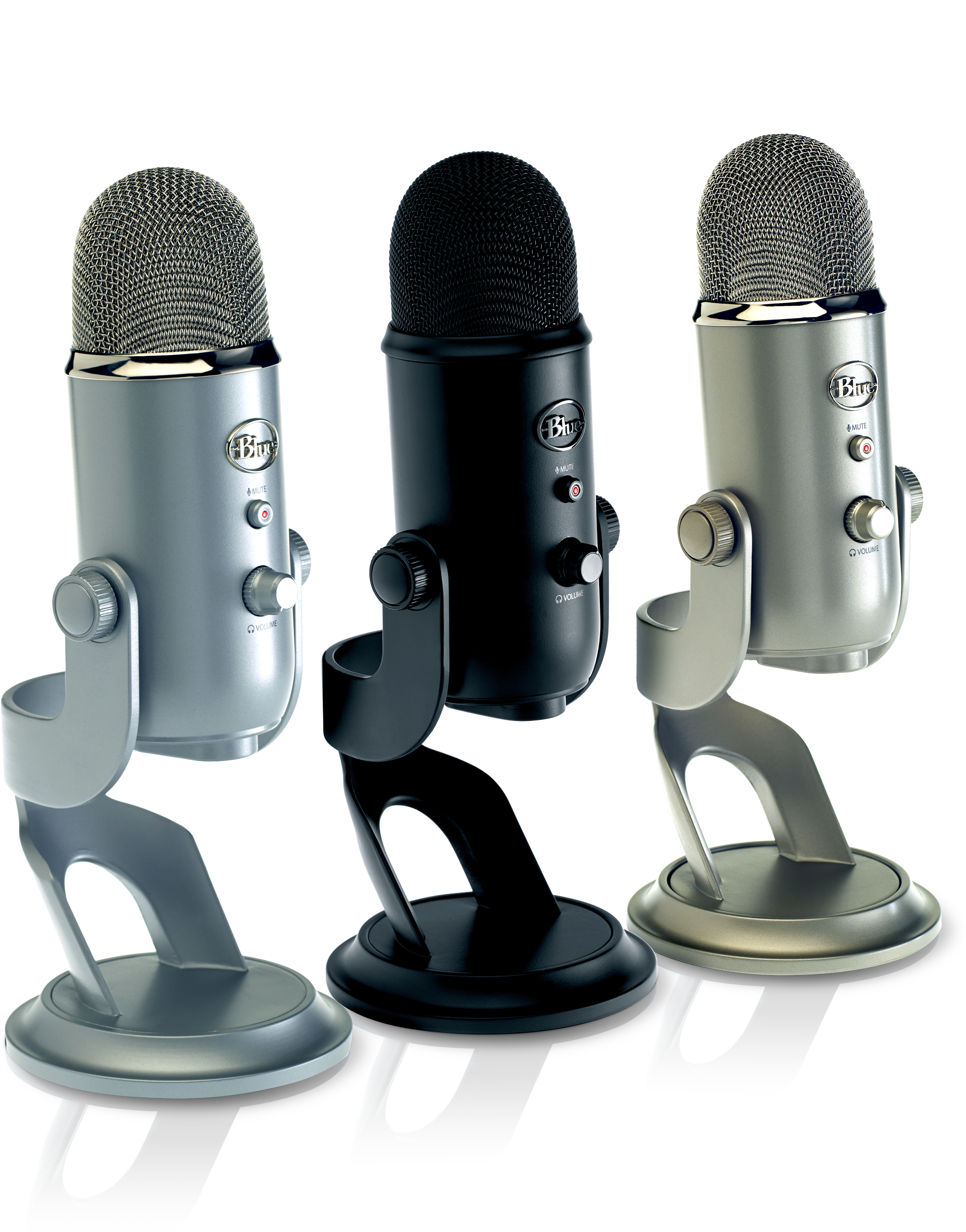 Blue Yeti All Styles - Blue Yeti Microphone Colors Clipart (3348x3098), Png Download