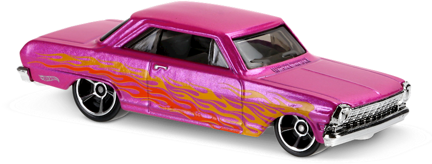 63 Chevy® Ii - Hot Wheels Clipart (892x407), Png Download