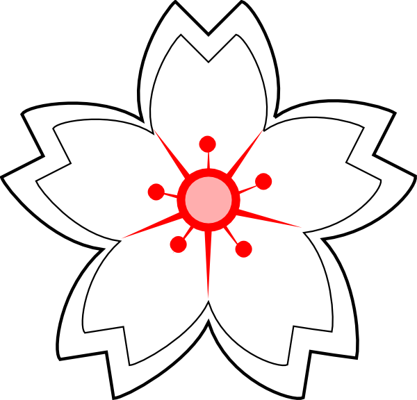 Flower Drawing Png - Draw The Alaska Flower Clipart (600x576), Png Download