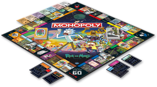 Monopoly Rick And Morty Edition Board Game - Close Rick Counters Of The Rick Kind Game Clipart (600x600), Png Download