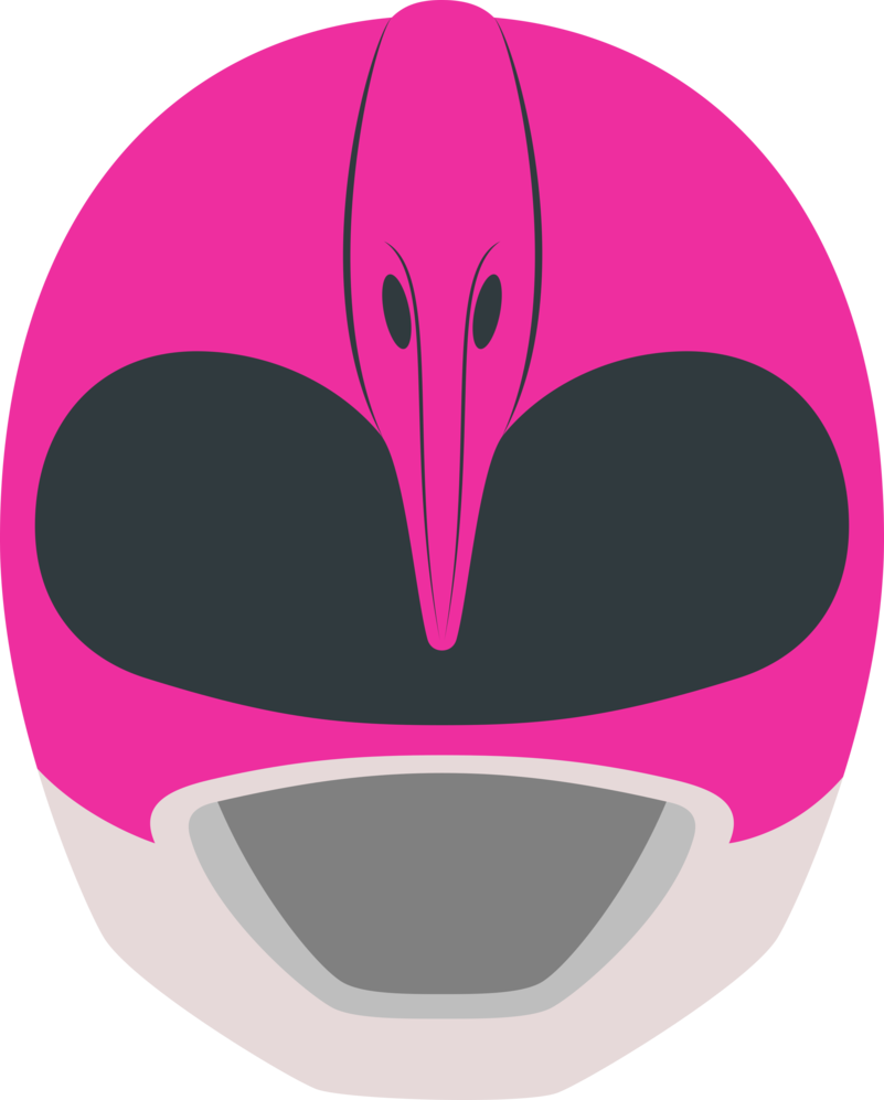 Rangers Clipart At Getdrawings - Power Ranger Pink Mask - Png Download (801x997), Png Download