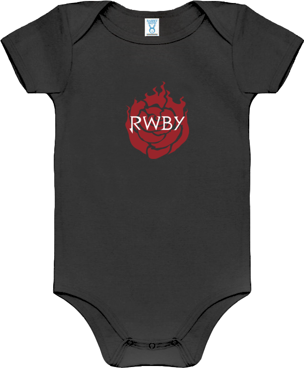 Rwby Logo Baby Onesie - Active Shirt Clipart (611x741), Png Download