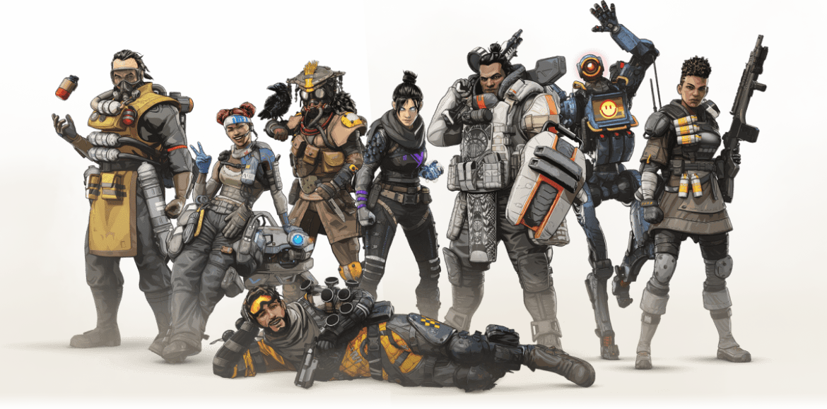 Apex Legends Characters - Apex Legends Clipart (1170x579), Png Download