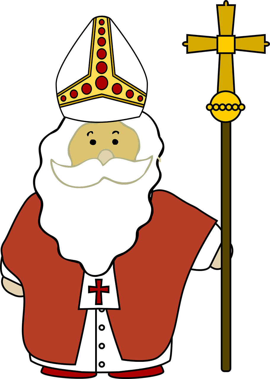 Pope Hat Clip Art Png - Bishop Clipart Transparent Png (911x1280), Png Download