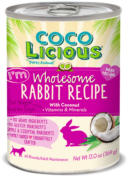 Cocolicious Wholesome Rabbit Recipe Canned Dog Food - Diet Food Clipart (475x659), Png Download