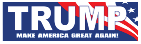 Trump Make America Great Again Bumper Sticker - Carmine Clipart (570x760), Png Download