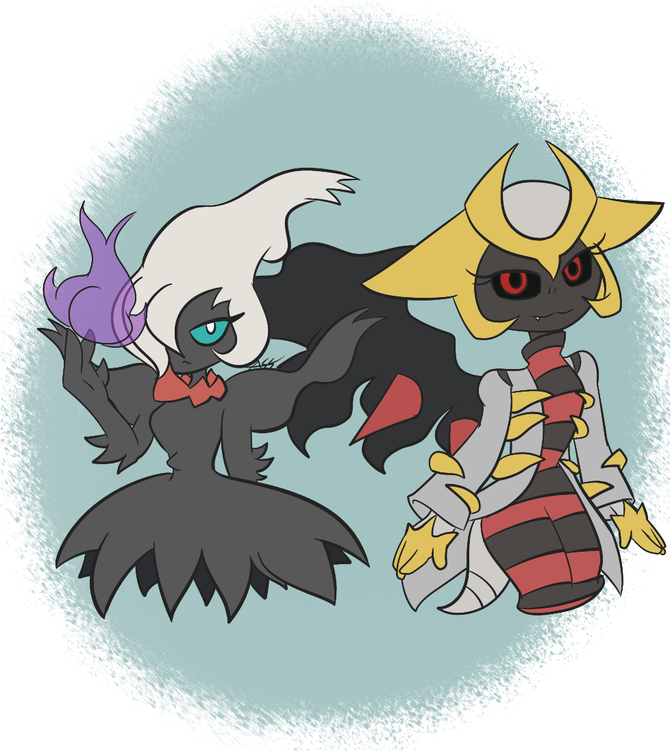 Favourite Legendary Pokemon Darkrai And Giratina Cartoon Clipart Large Size Png Image Pikpng