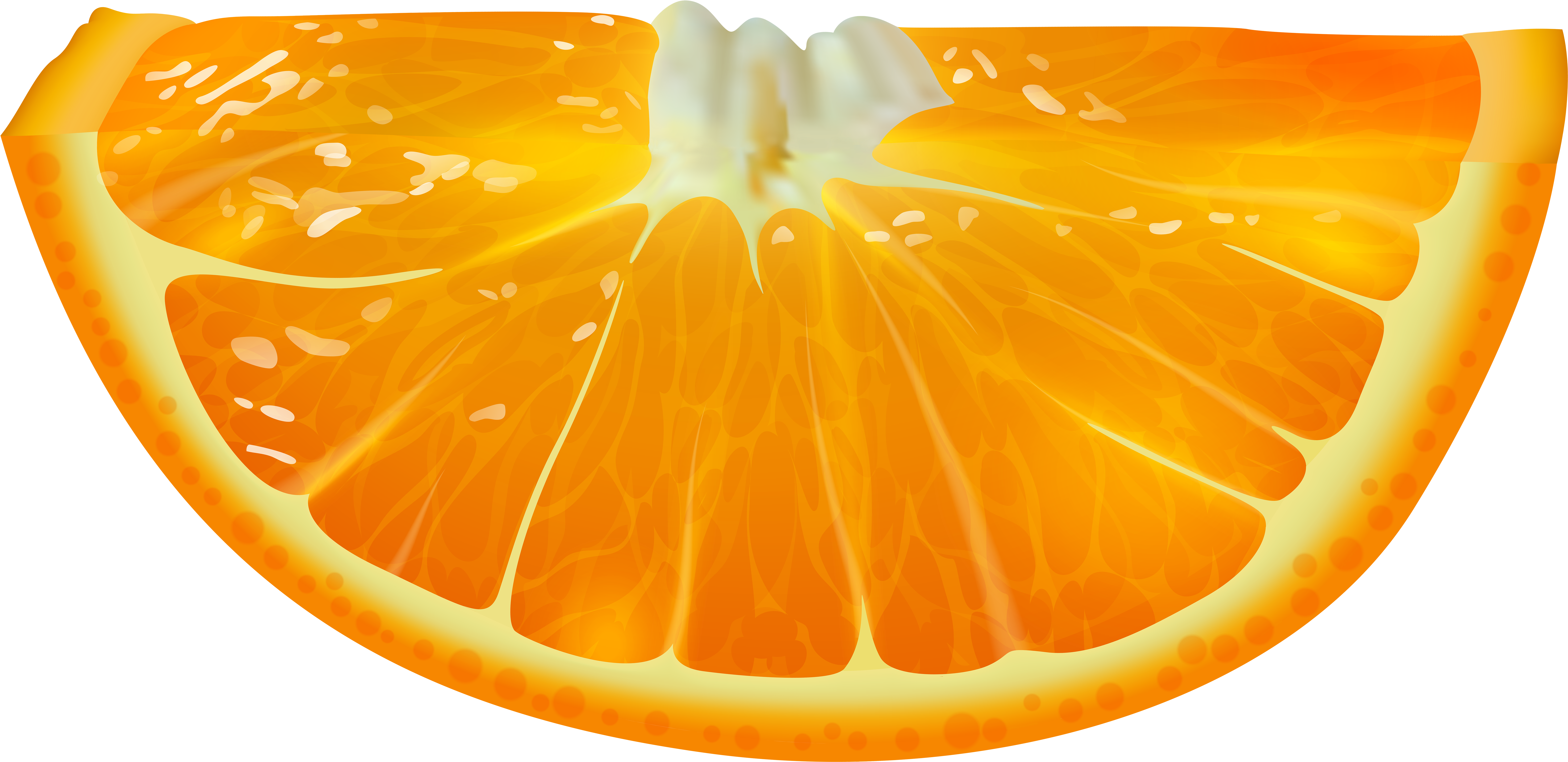 View Full Size - Valencia Orange Clipart (8000x3906), Png Download