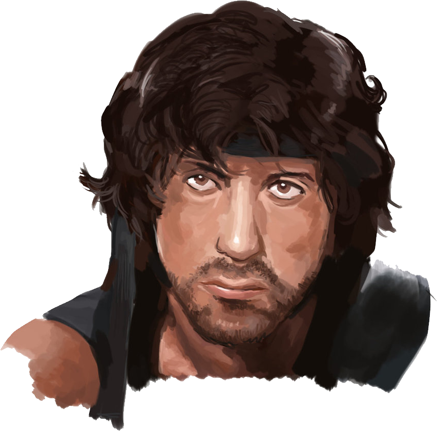 Rambo Png - Rambo Hair Png Clipart (853x842), Png Download