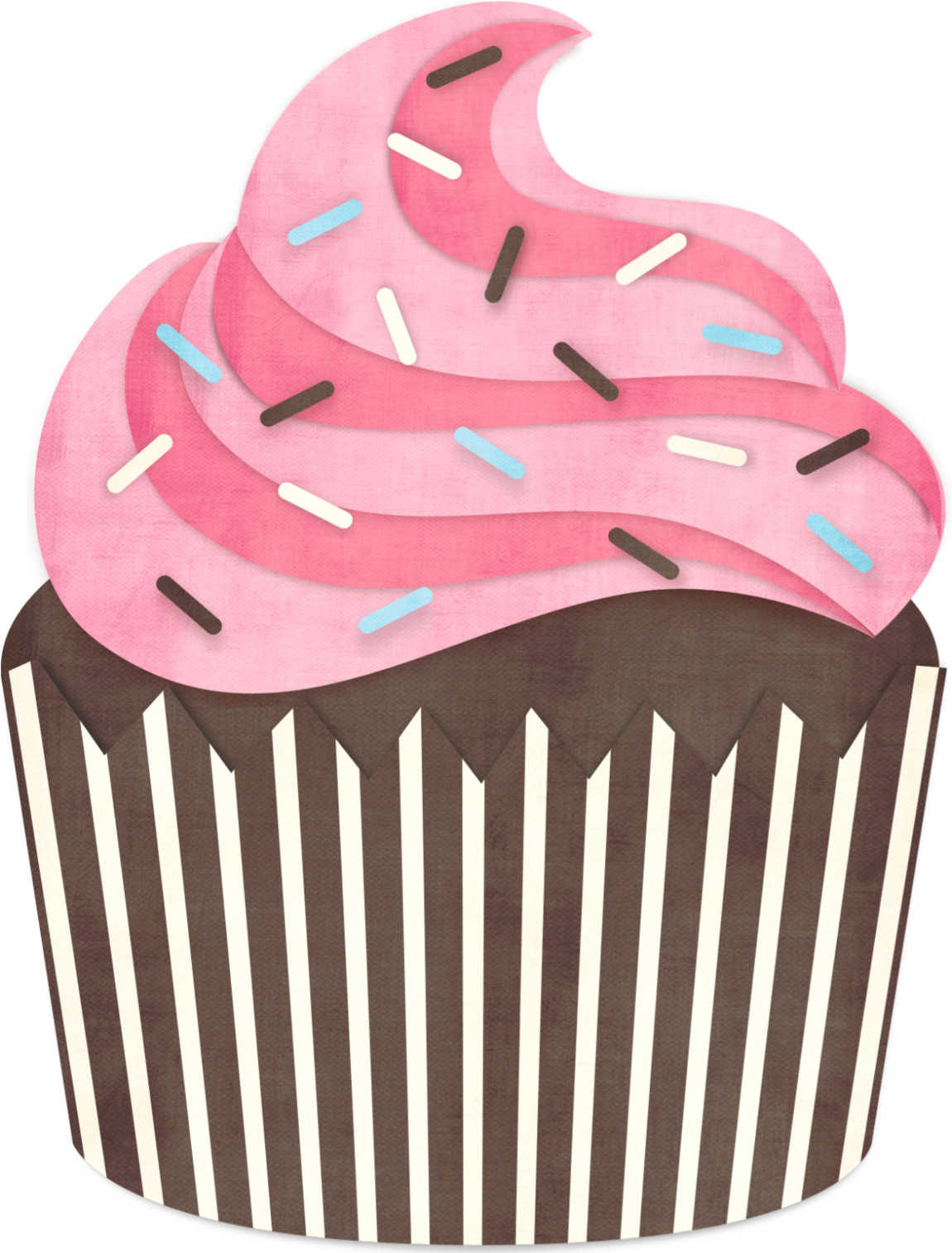 Lindos E Fofos Cupcakes Em Png - Cupcake Mordido Em Png Clipart (1172x1542), Png Download