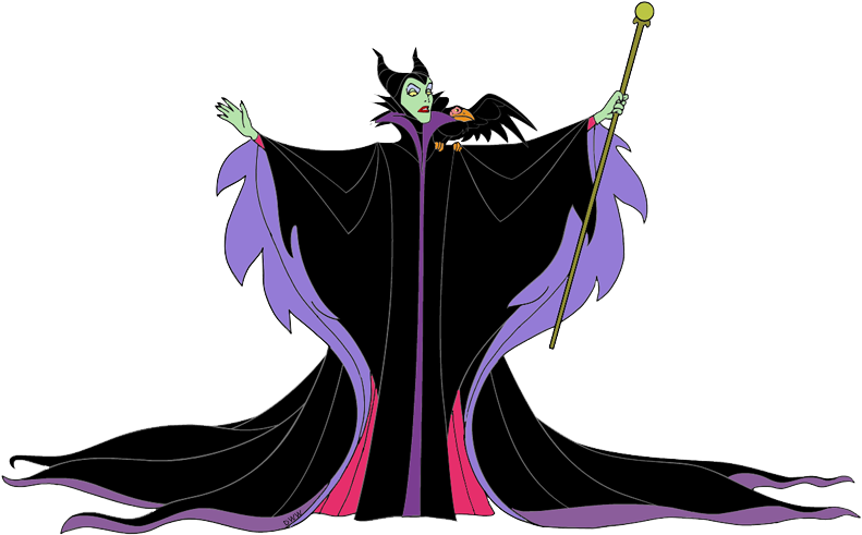 Maleficent Clip Art Disney Clip Art Galore - Maleficent Cartoon Png Transparent Png (800x510), Png Download