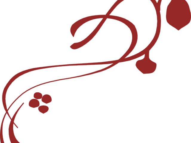 Maroon Clipart Swirl - Vines Clip Art - Png Download (640x480), Png Download