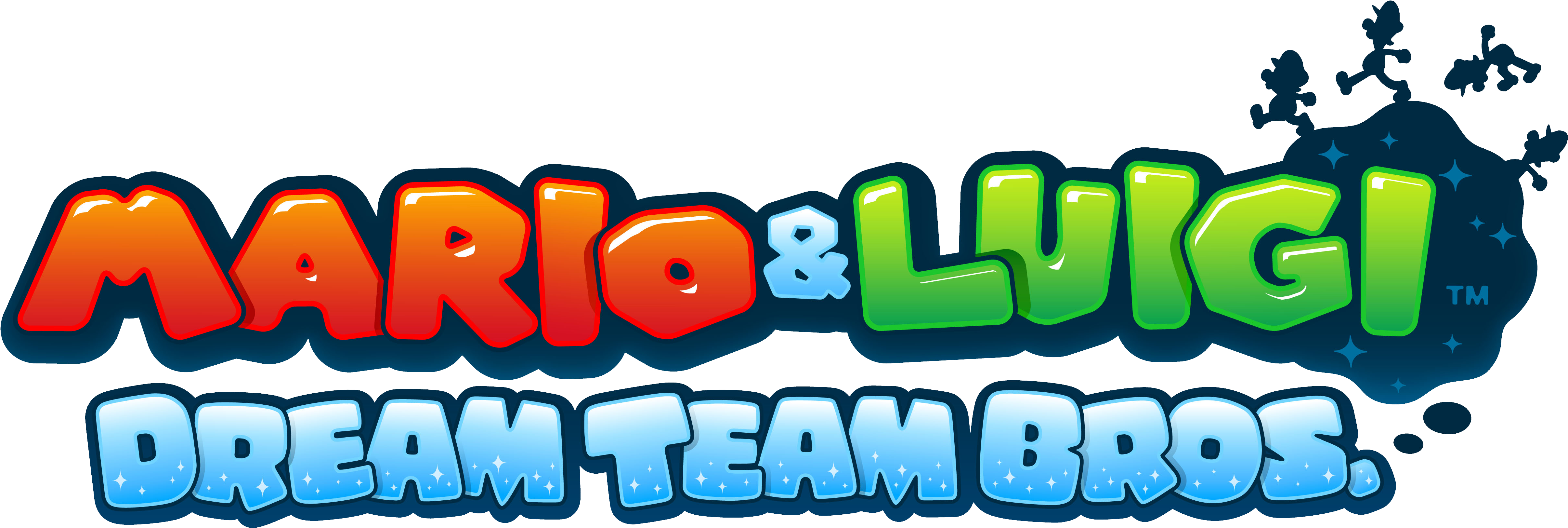 5500 × 2200 In Mario & Luigi - Mario E Luigi Dream Team Logo Clipart (5500x2200), Png Download