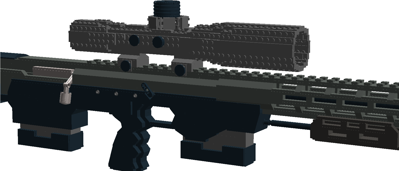 Picture - Assault Rifle Clipart (1579x708), Png Download