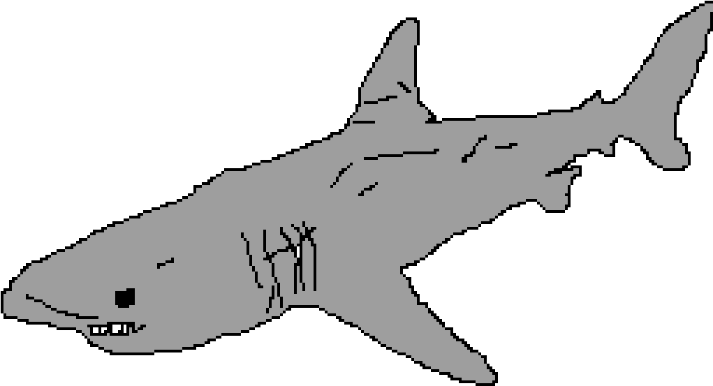 3d Great White Shark - Great White Shark Clipart (1024x576), Png Download