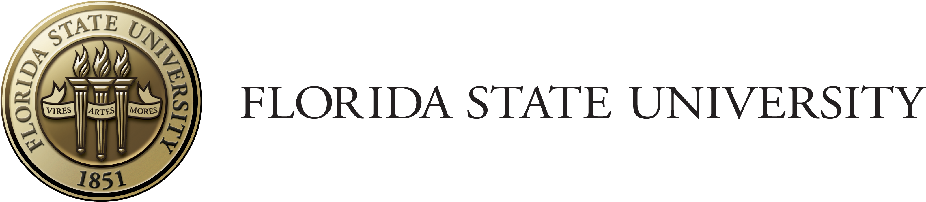 Fsu Svg Gold - Florida State University Clipart (3450x900), Png Download