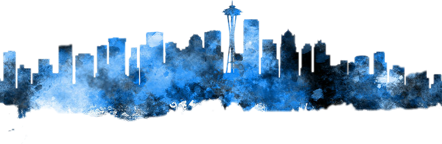 Seattle Washington Skyline Clipart (899x294), Png Download