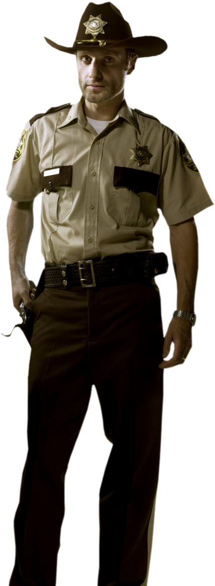 Rick Grimes Render , Png Download - Sara Tancredi Walking Dead Clipart (428x1167), Png Download