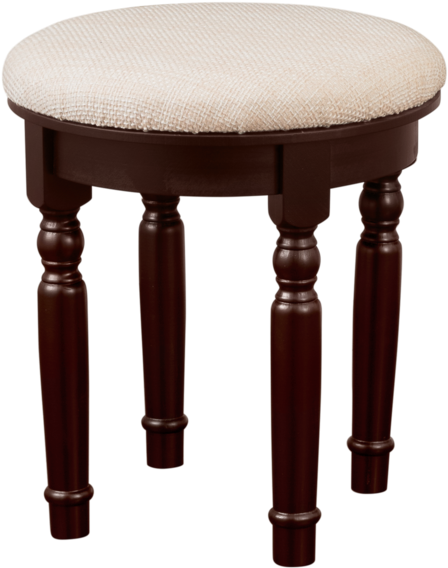 Finebaord Round Luxury Vanity Stool For Vanity Tables - Bar Stool Clipart (600x600), Png Download