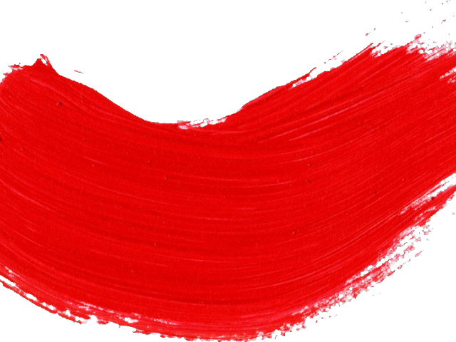 Paint Brush Clipart Swipe - Red Brush Stroke Png Transparent Png (640x480), Png Download