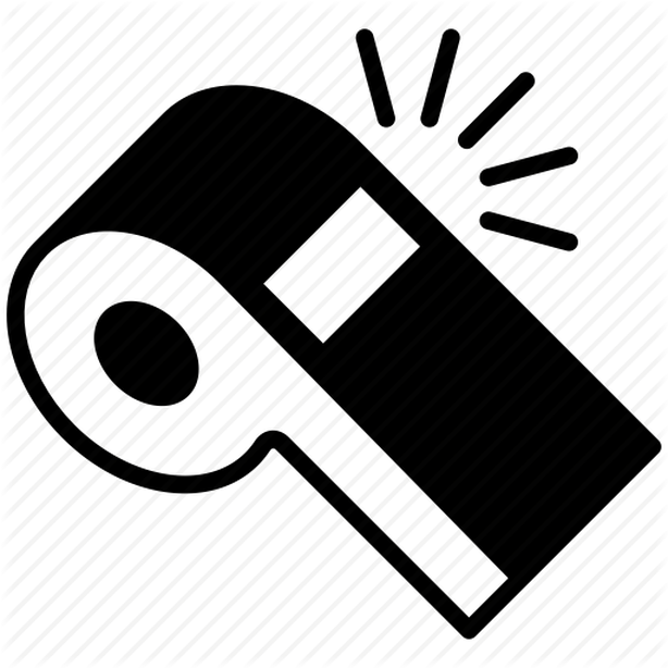 Whistle Sports Clipart 11 - Whistle Icon Png Transparent Png (614x614), Png Download