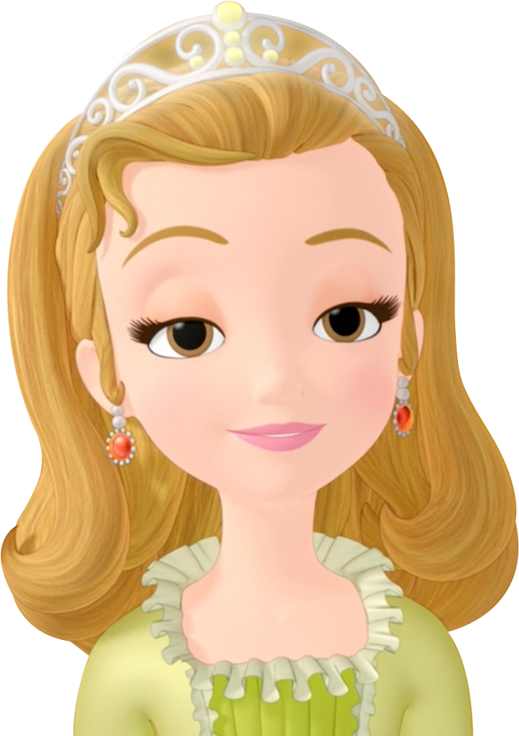 Princesa Sofia Princesa Amber - Cartoon Clipart (756x1072), Png Download