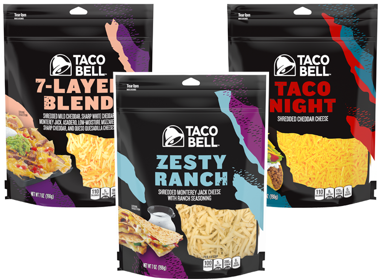 Taco Bell Shredded Cheese , Png Download - Taco Bell Cheese Clipart (764x561), Png Download