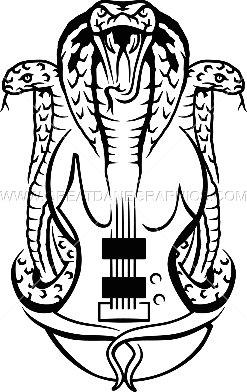 Cobra Guitar Clipart (825x1312), Png Download