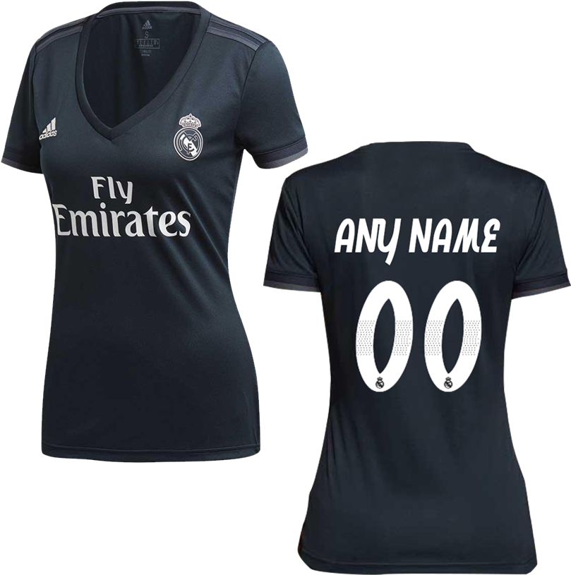 Real Madrid 18/19 Away - Active Shirt Clipart (1000x1003), Png Download