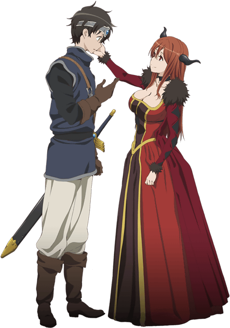 Anime Demon Queen And Hero , Png Download - Maoyuu Maou Yuusha Png Clipart (474x674), Png Download