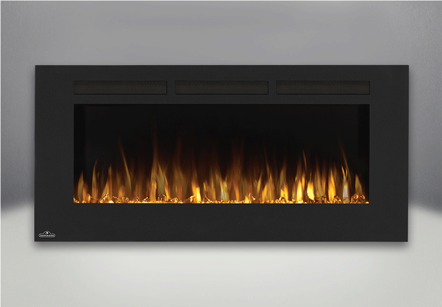 Napoleon Allure 50 Electric Wall Mount Gold - Chimney Electric Clipart (1100x620), Png Download