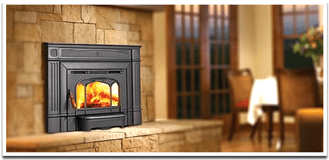 Chimney Services - Wood Stove Insert Clipart (970x320), Png Download