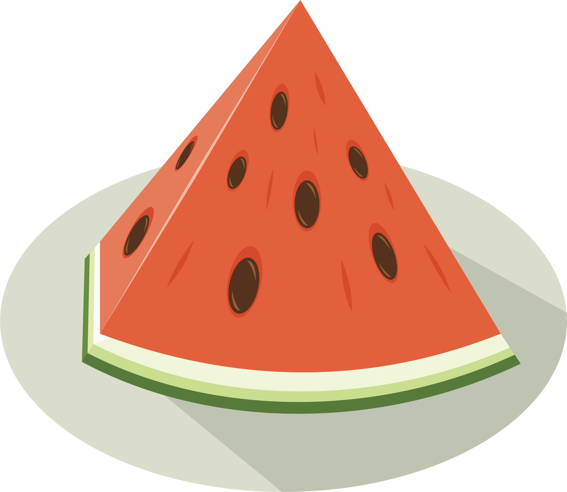 Melon Clipart Watermelon Plant - Fruit Clip Art - Png Download (2380x2066), Png Download