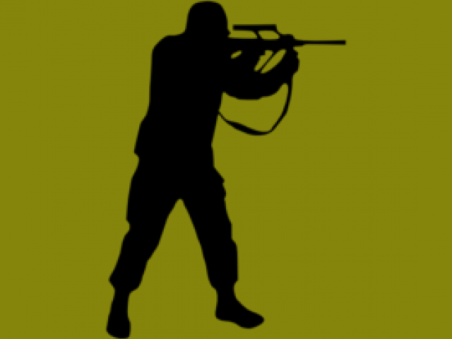 Gun Shot Clipart Hunter Gun Laser Tag Silhouette Png Transparent Png Large Size Png Image Pikpng