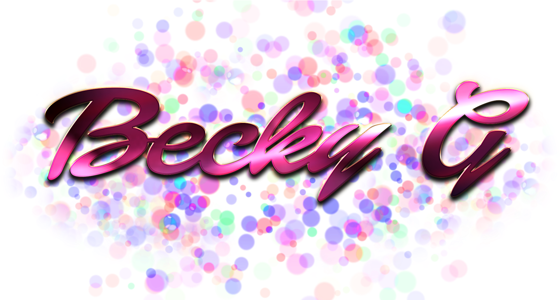 Becky G Miss You Name Png - Graphic Design Clipart (1844x956), Png Download